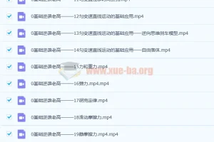 高一物理 大招视频救命包 必修一基础篇