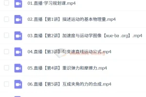 2024-2025 高一物理 胡婷 暑假班