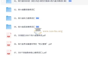 四六级单词（听力、翻译、阅读高频词汇+四六级5500词汇表）