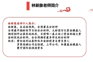林新象股票开盘八法实战课（含讲义）