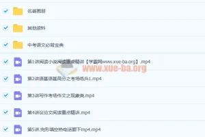 许天翼 2020暑 初三语文暑假班 9讲带讲义完结