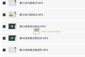 小学数学 5年级数学 何引琼暑假