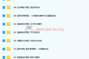 朱韬 2021暑 初二数学全国人教直播目标S班 10讲带讲义