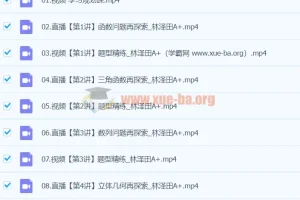2024高三高考数学 林泽田 A+寒假班