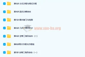 林东 新初一数学创新班寒假班 7讲完结带讲义