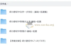 胡小群 初中物理 化学 基础+拓展 71.1GB