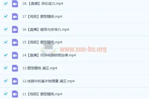 2023高二物理 龚政 a班暑秋联报 暑假班更新19讲