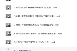 《B站付费精品课：6个万能公式搞定职场PPT》（完结）