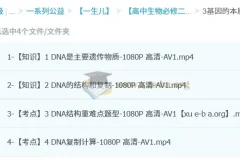 一生儿 高中生物 必修二