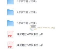 2026 小学语文 课堂笔记 1-6年级下册（语文）（人教）寒假预习