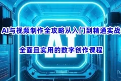 AI视频制作入门到精通实战课：实用数字创作全攻略