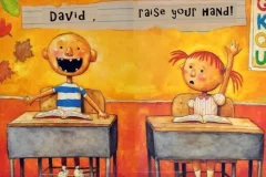 英语儿童绘本故事《大卫上学去》PPT