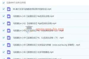 2024高三高考化学 马凯鹏化学 A+秋季班