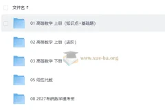 2027考研数学 凯哥竞赛数学全程