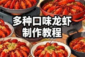 多种口味龙虾制作配方技术教程v开店家用必备