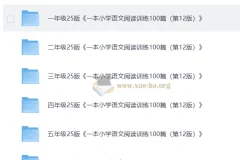 小学语文 阅读训练100篇 视频+PDF解析 24秋 227.9GB