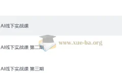 AI线下实战课 1-3期