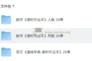 2026春 小学人教语文 人教苏教数学 通城学典课时作业本