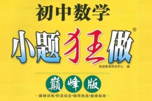 小题狂做巅峰版 初中数学7-9年级上册苏科版