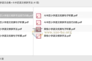 荣恒小学语文合集+斗半匠语文修辞手法