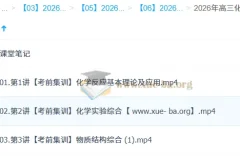 李伟 2026高三 高考化学 密训班