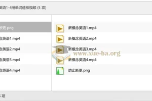 新概念英语1-4册单词速推视频