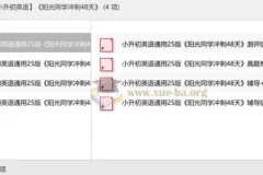 【2025小升初英语】 阳光同学冲刺48天