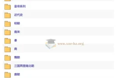 中国全朝代历史思维导图 PDF可打印