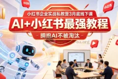 AI+小红书最强教程 拥抱AI不被淘汰