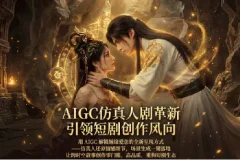 【精】AIGC 仿真人短剧创作革新，解锁仙侠爱恋全新呈现，一键出高质场景，零门槛打造爆款剧集