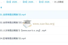 林潇 高中地理 2026高三高考地理 决战冲刺点睛班