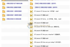【新概念英语】全套教学视频+音频