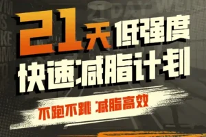 《猫叔：21天低强度无跑跳高效减脂》，简单实用的减脂训练计划