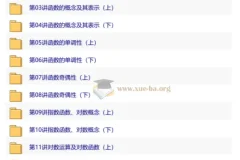 《学而思精讲系列之人教版高中数学》视频教程+PDF讲义 全60课