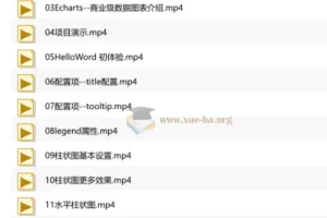 千锋Echarts+Vue3.0 大数据可视化项目构建