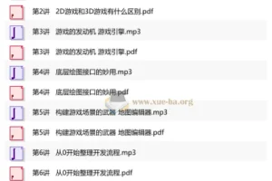 从0开始学游戏开发