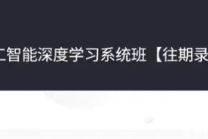 人工智能深度学习系统班第七期：深度学习、计算机视觉与自然语言处理（177G）
