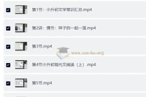 豆神大语文·小升初荣耀班 课程
