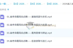2026高三高考化学 马凯鹏 三轮冲刺点睛班