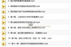 亲子关系与人格培育视频课程
