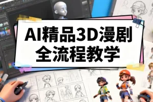 零基础精通AI精品3D漫剧全流程，打造爆款动画短剧
