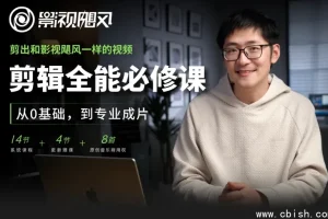 剪辑全能必修课 从0基础到专业成片 视频剪辑全流程教学 全套教程打包下载