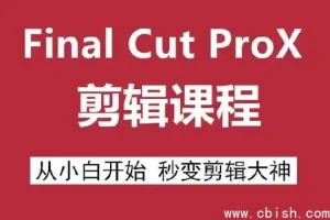 Final Cut Pro X 剪辑自学教程：Mac视频剪辑零基础入门到精通全套学习资源