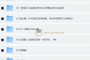 小红书电商 Ai技能提升系统课