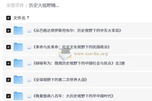历史大视野精品书系
