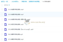 2026考研数学 张翀数学冲刺押题班 冲刺&模考