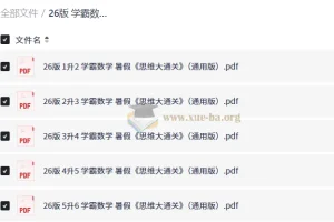 2026小学数学 学霸数学 暑假 思维大通关