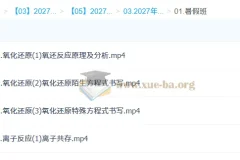 2027 高三高考化学 张苗苗 一轮暑假班