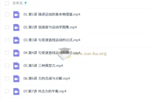 2027高中高一物理 跳跳&胡婷 一轮暑假班