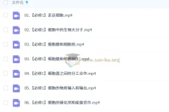 2027高中高一生物 张继光 暑假班